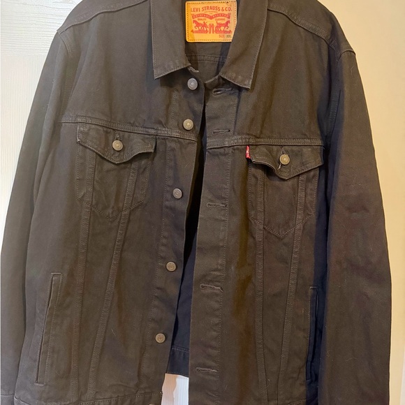 Vintage Levis Jacket Mens 2XL Black Denim 70507 4159 Type 3 Trucker Made USA 90s - Picture 3 of 11